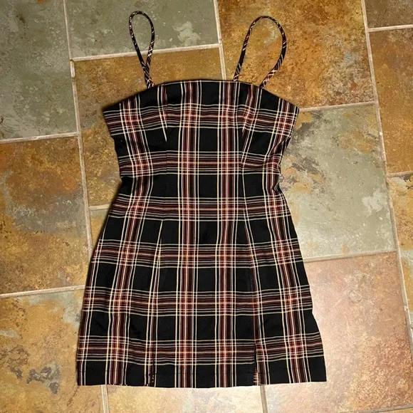knee length dresses for ladies FOREVER 21 women's Cotton Classic Mini Dress (597968_Brown